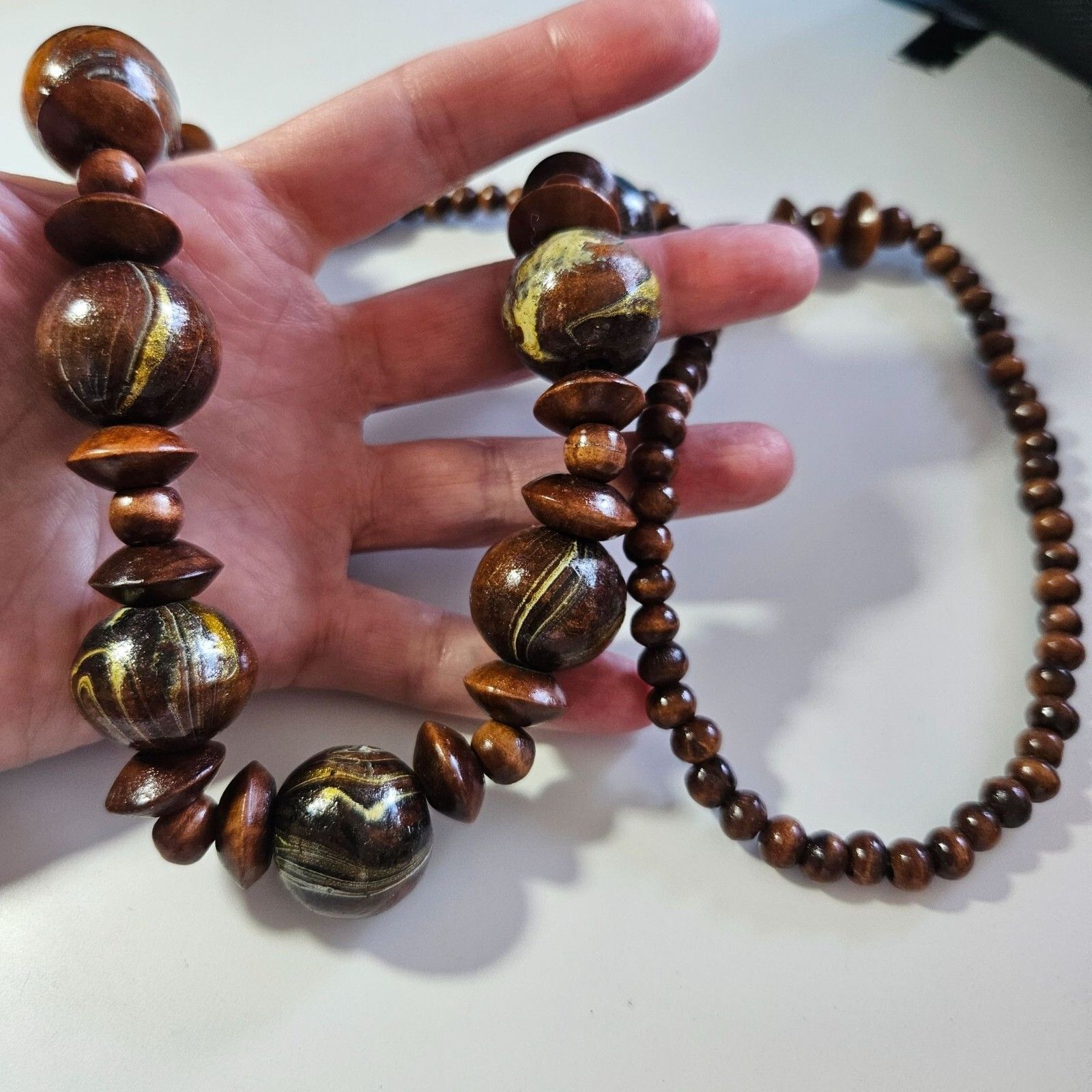 Wood Beaded Necklace 28